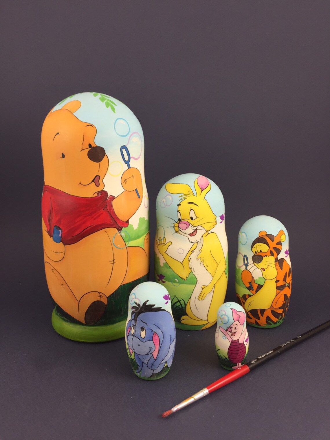Nesting Doll for Kids Winnie The Pooh Russian Matryoshka Etsy