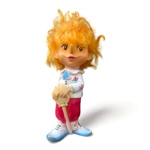 ピノキオ ヴィンテージ ソビエト ゴム製おもちゃの置物