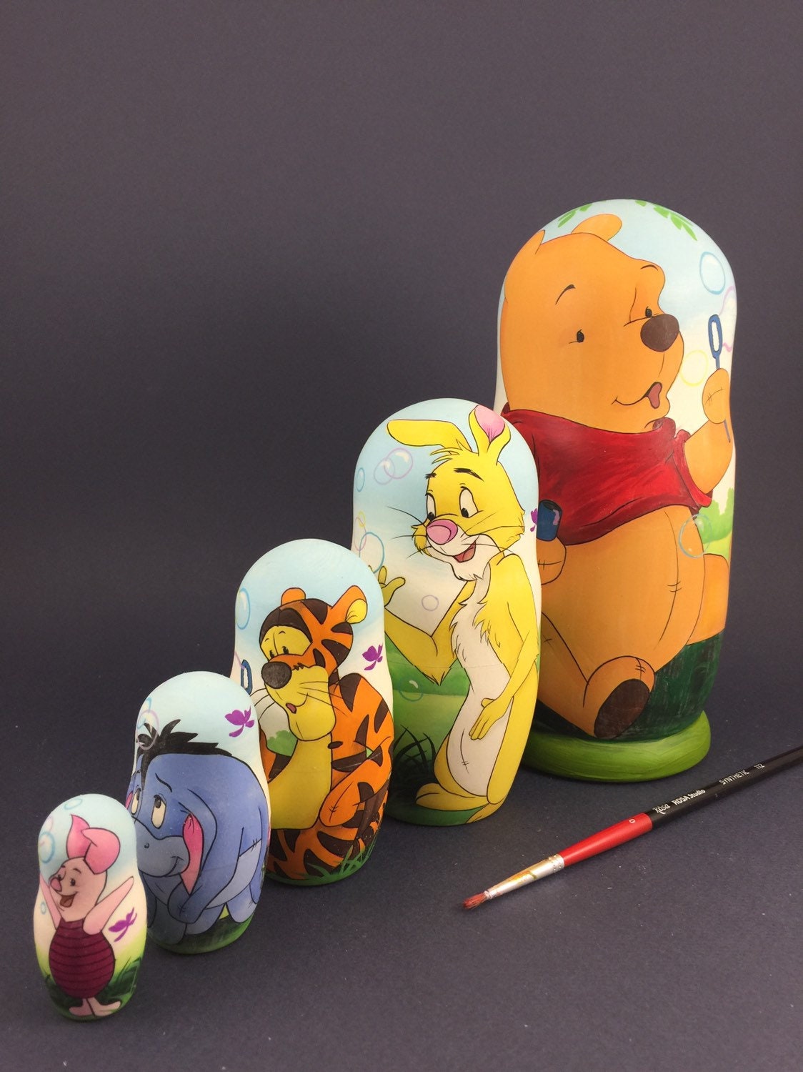 Nesting Doll for Kids Winnie The Pooh Russian Matryoshka Etsy