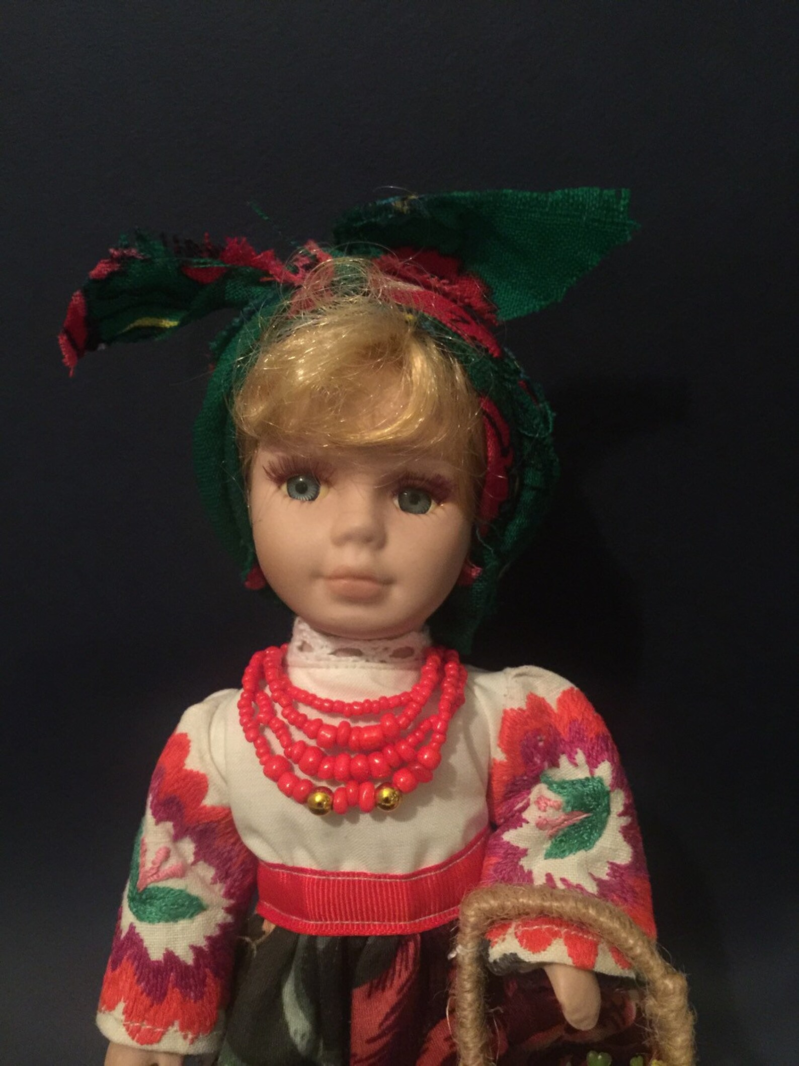 Blonde Little Porcelain Ukrainian Doll 85 inches 22 cm | Etsy