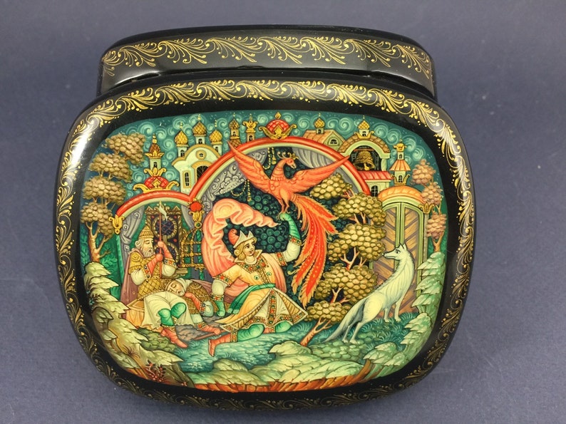 Russian Lacquer Boxes by Unknown Russian Lacquer Boxes by Unknown