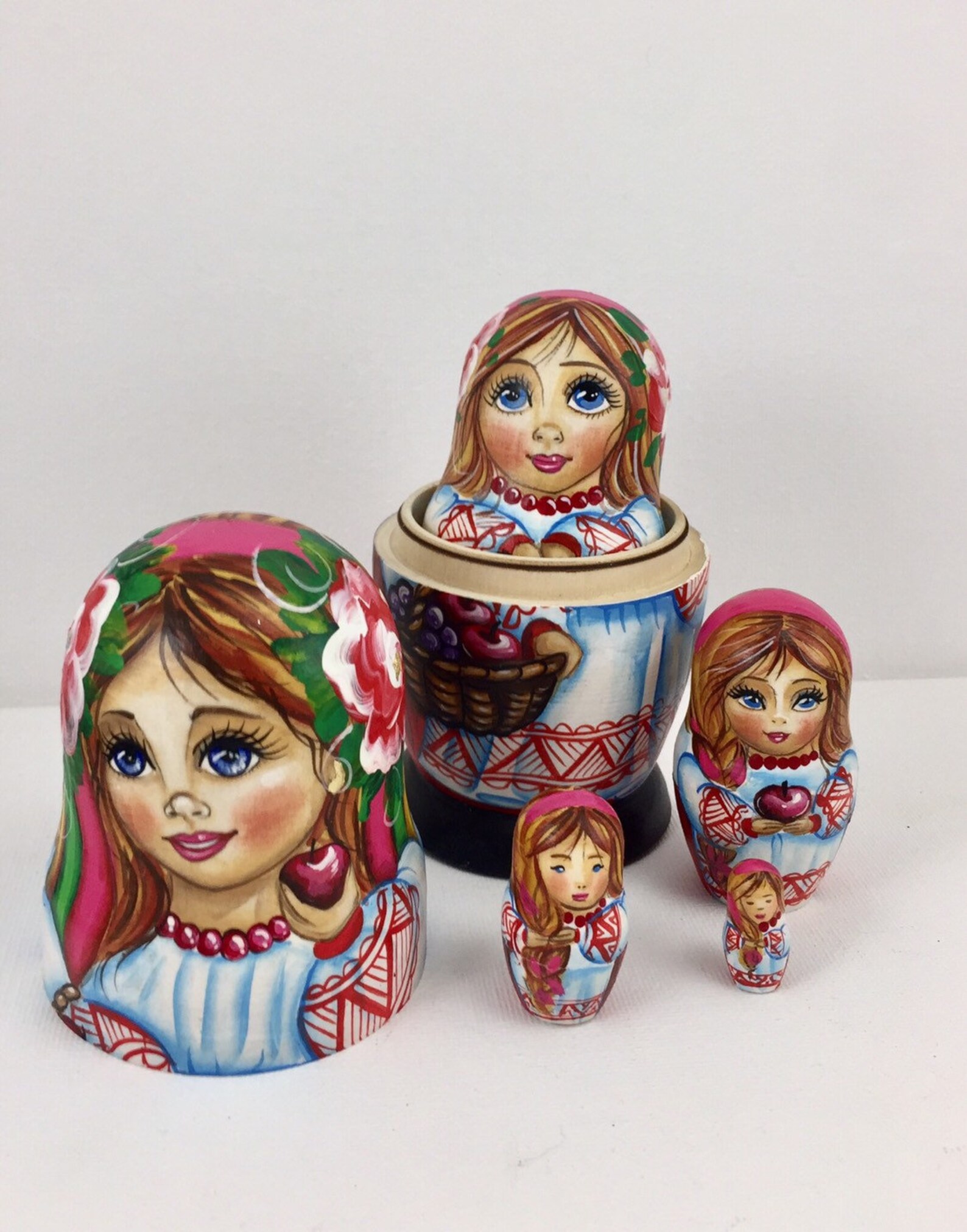 Nesting Doll ukrainian Style 49' 125 Cm 5 Pcs Etsy