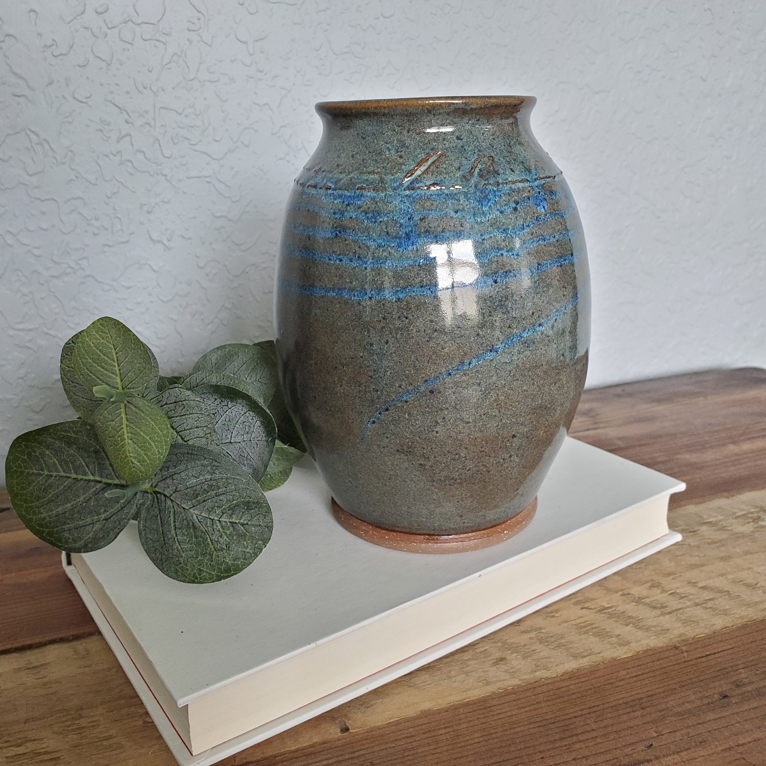 Wheel Thrown Vase Handmade Ceramic Pottery Etsy
