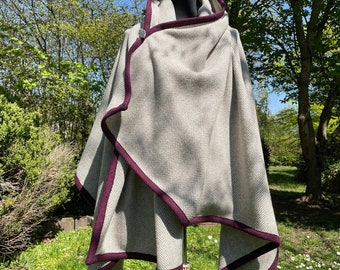 Medieval clothing, rectangular cloak, Viking clothing, reenactment, LARP