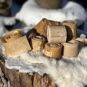 Ruwehuidstroken, rol van 1,2 m, schild maken, schildranden, rond schild, Vikingen, re-enactment benodigdheden, middeleeuws, LARP, doe-het-zelf
