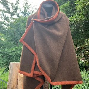 Viking clothing, rectangular coat made of UNDRY VIRGIN WOOL, medieval clothing, reenactment, LARP