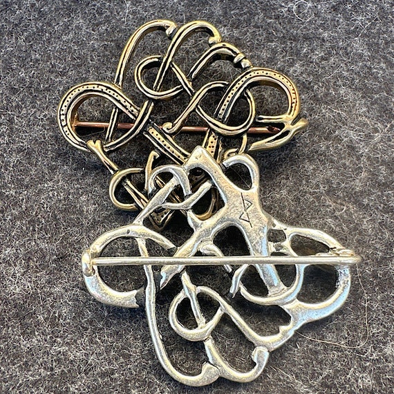 Spilla a forma di drago vichingo in bronzo - Fibula a forma di drago vichingo - Stile Ringerike - Gioielli vichinghi da BELANA'S TREASURE CHEST - Italia