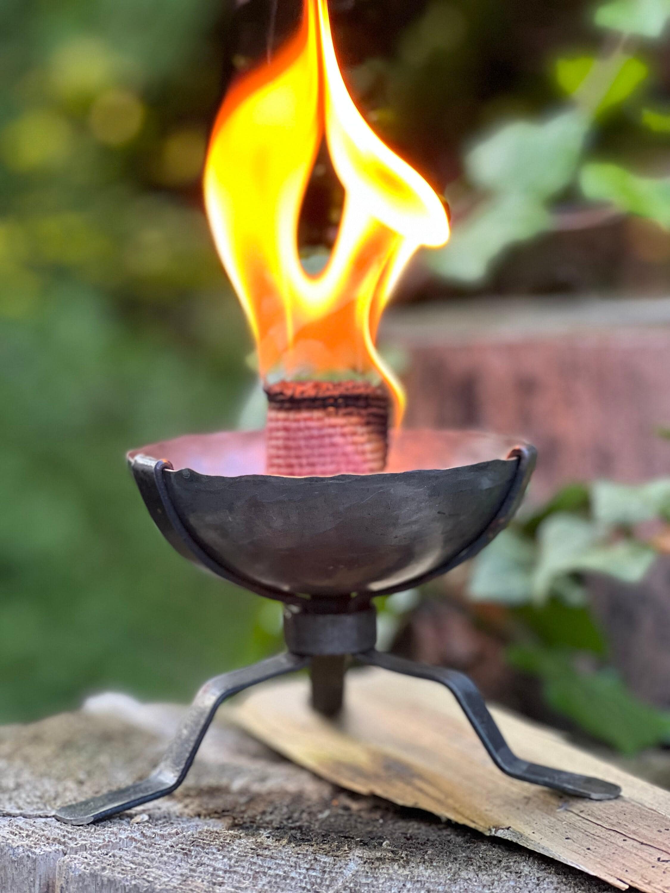 Viking Forged Oseberg Iron Lamp | Medieval Shop