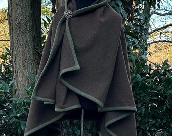 Rectangular coat made of *UNDYED, NATURAL VIRGIN WOOL*, medieval clothing, Viking clothing, reenactment, LARP