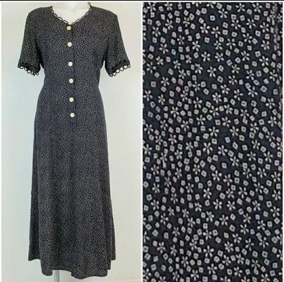 Vintage 90's Cottagecore Floral Maxi medium