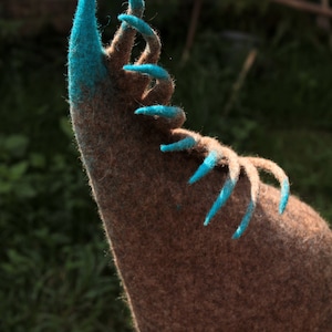 druid spiky sauna hat - festival fantasy hat - forest creature felt hat - Waldtier Filzhut fur sauna