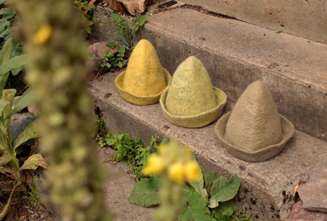 Early Medieval Felt Hat, Natural Plant Dyed - Dyers Rocket ...