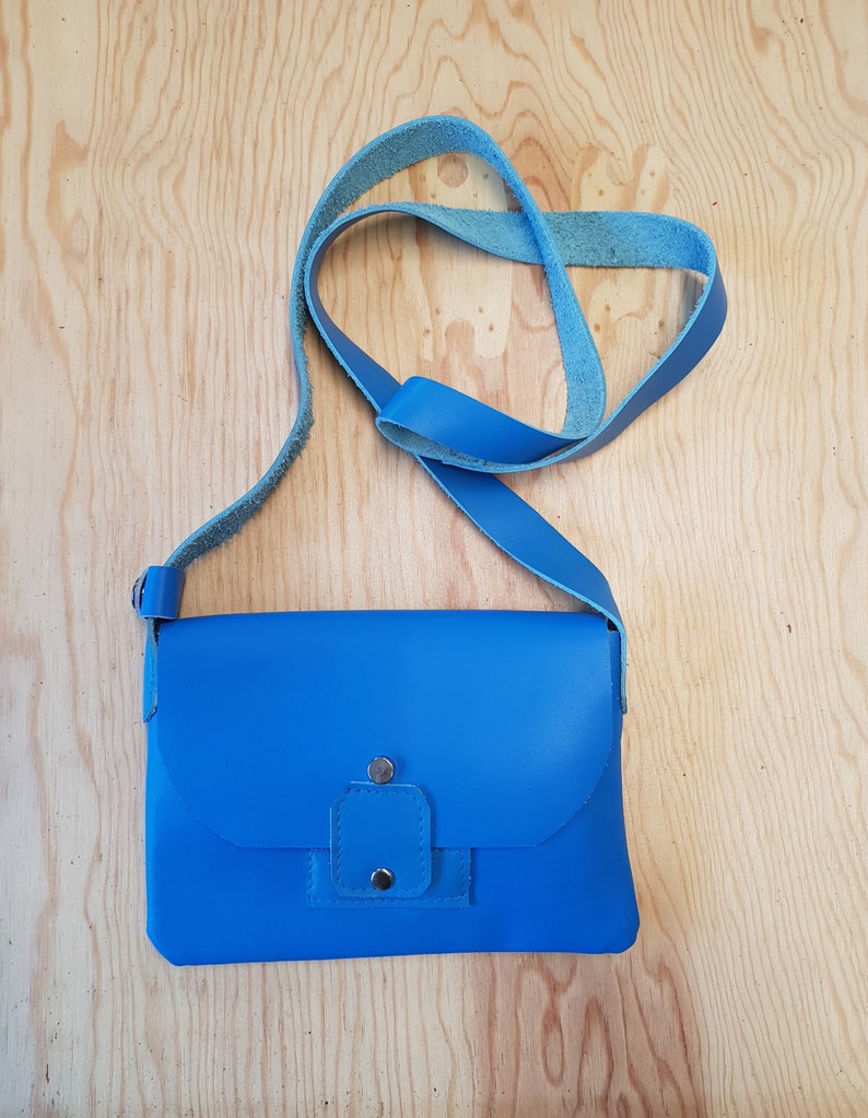 cross body purse handmade clutch bag LAURA evening bag leather purse small bag Blue leather purse genuine leather woman leather bag