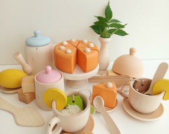 toddler wooden tea set
