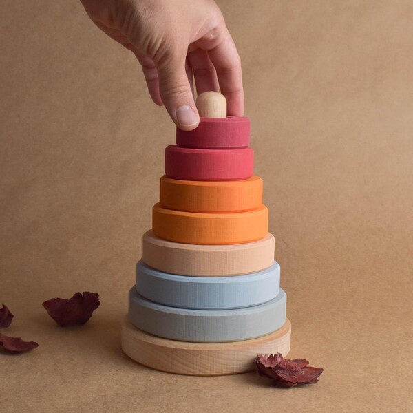 Wooden Ring Stacker - Etsy