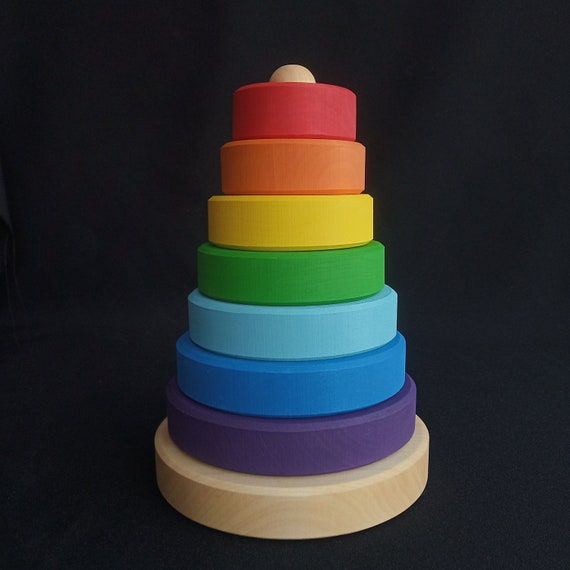 baby wooden rainbow