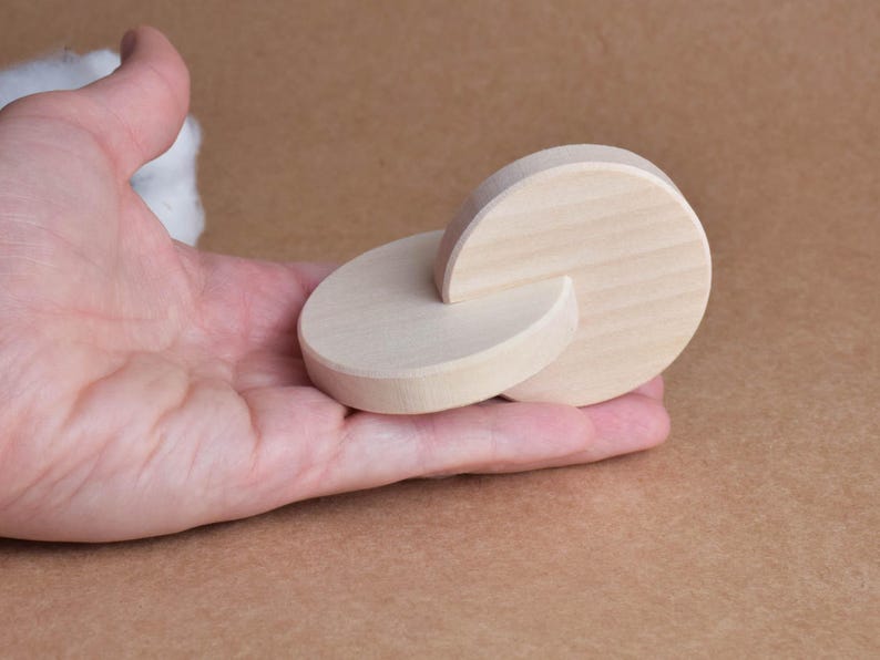 Personalized Interlocking Discs Montessori Wooden Сustomized Newborn ...