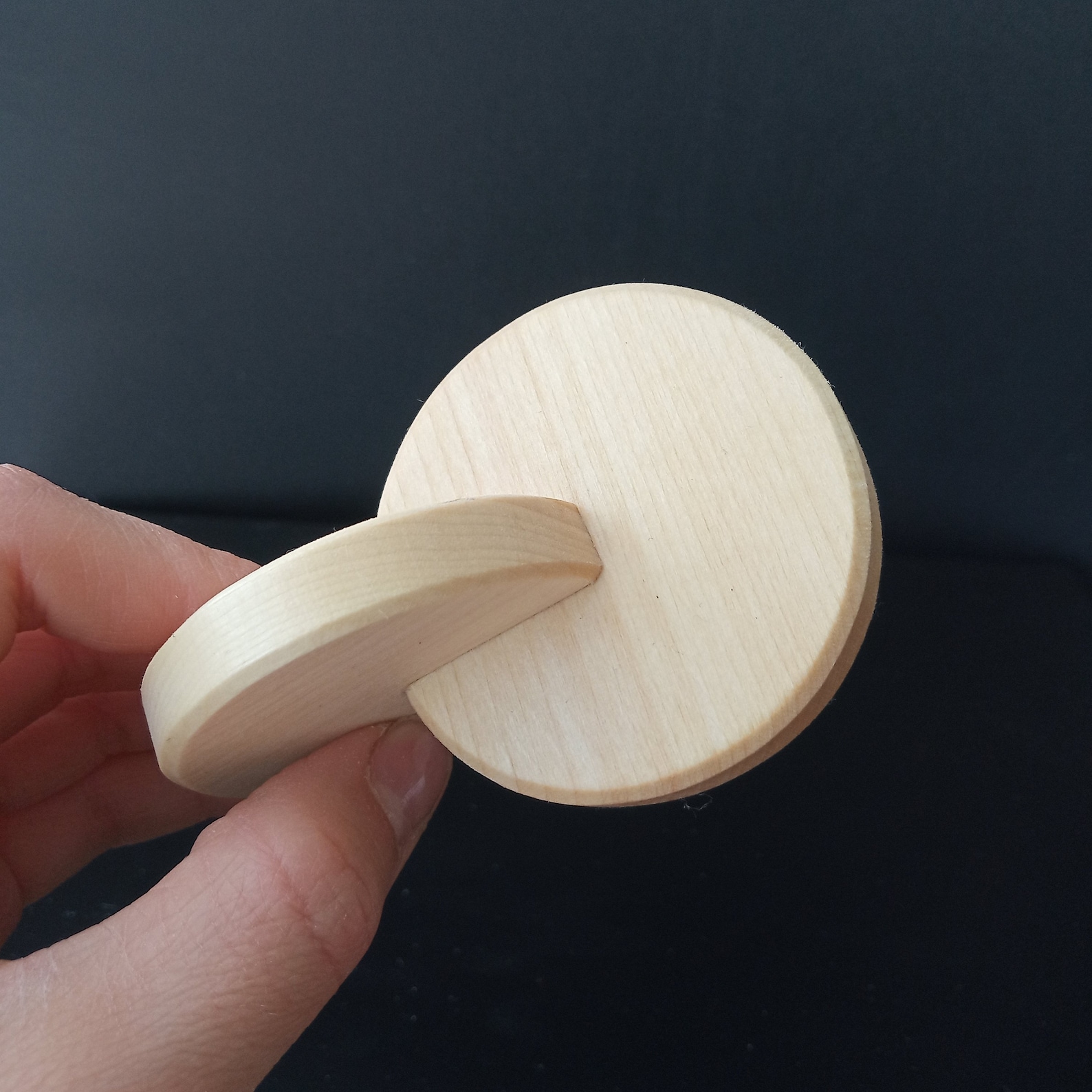 Montessori Interlocking Discs Double Wooden Disc Rolling | Etsy