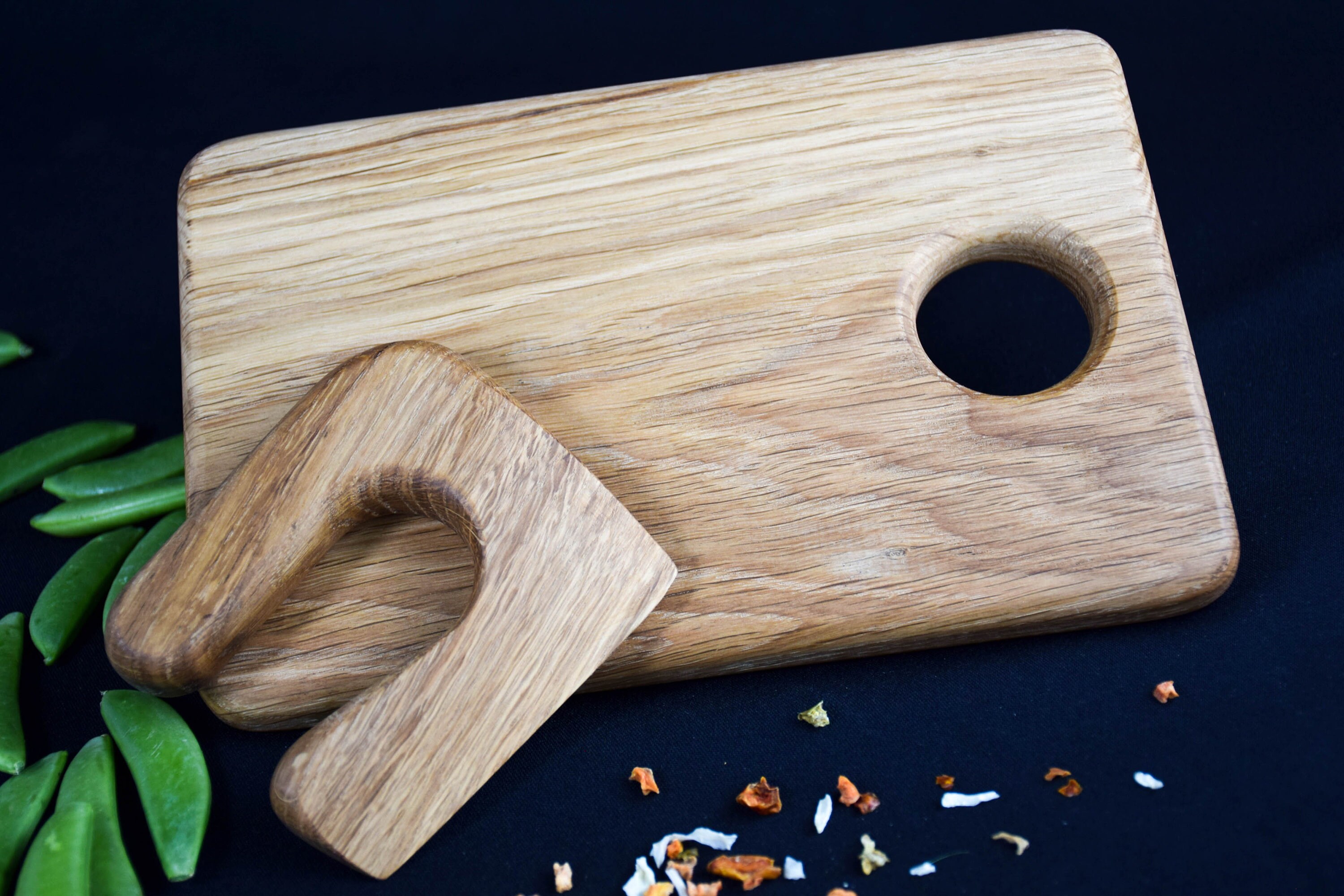 Safe Wooden Knife for Kids and Cutting Board OAK Wooden Etsy