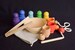 Color Sorting Wooden Rainbow Toy Cups and Balls, Rainbow Montessori Toy, Learning Toys, Montessori Baby Toys, Waldorf Toys for Toddlers 