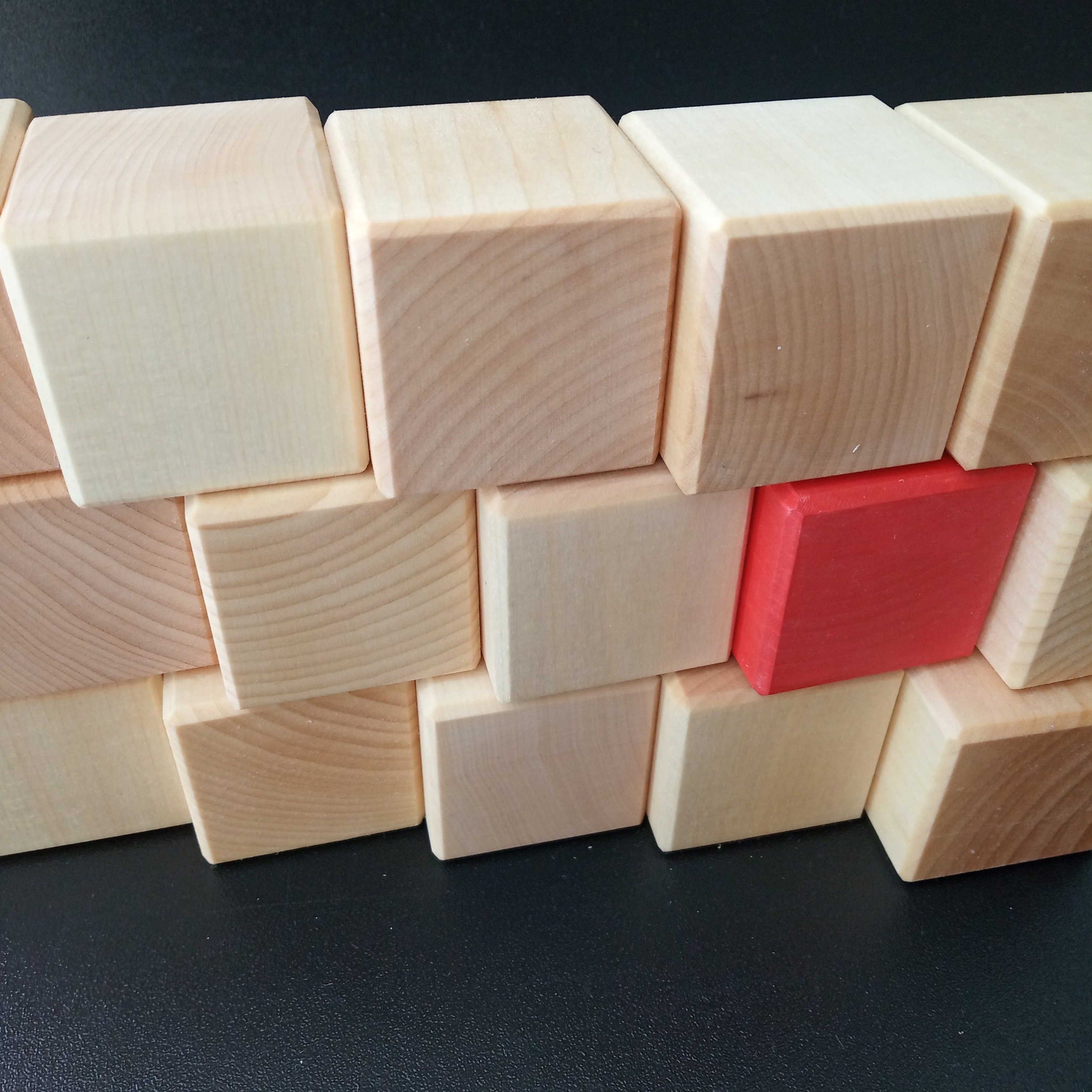Wooden natural blocks for Kids BIG set of 24 pcs. Stacking Etsy