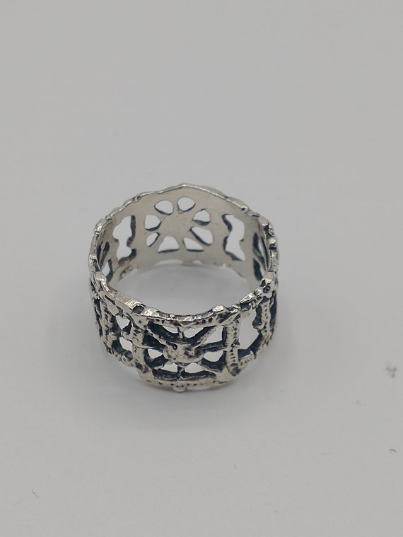 Pentti Sarpaneva Vintage 'Pitsi' Silver Ring Turun