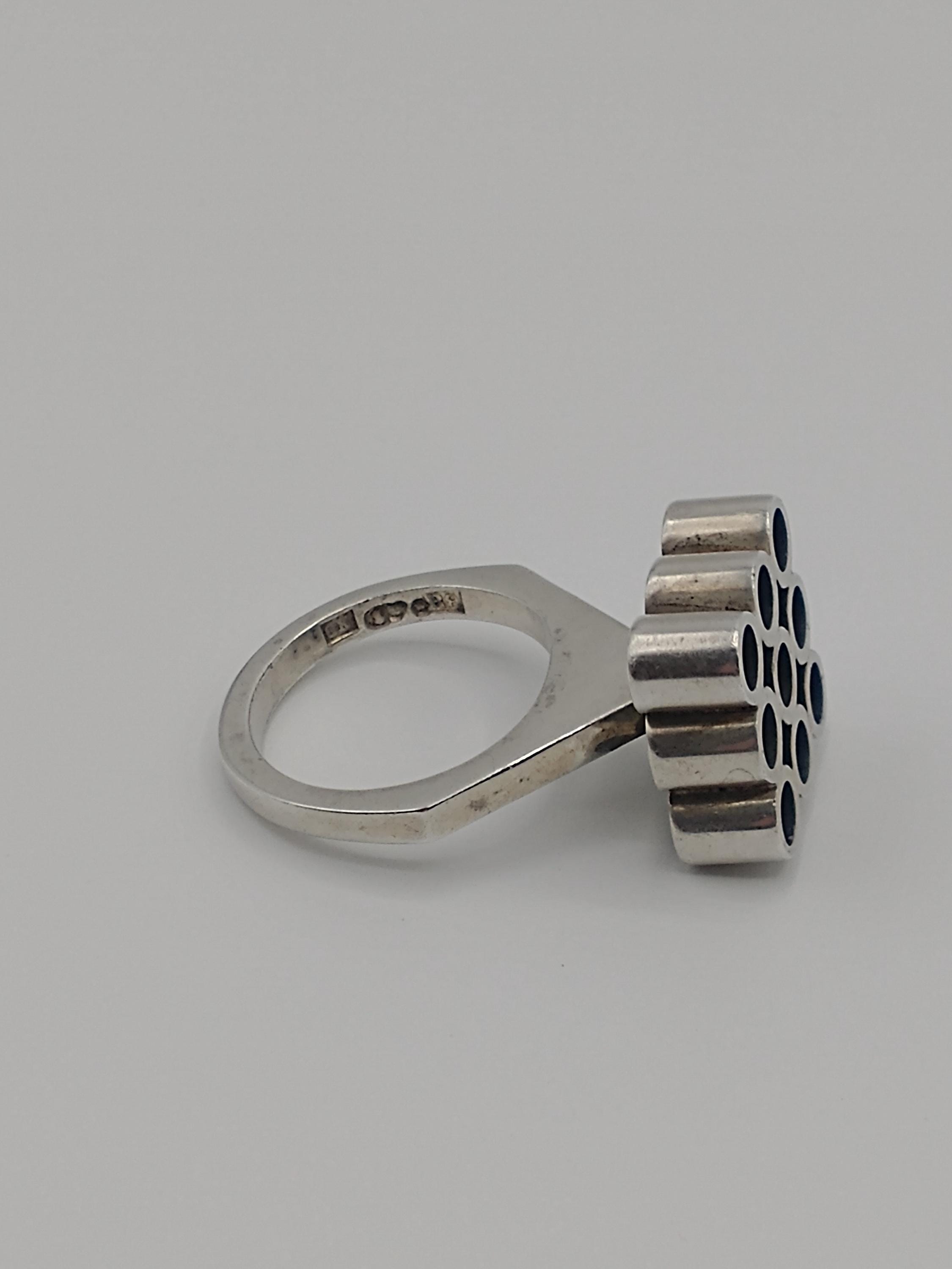 Ge-kå, Stockholm, Sweden Space Age Silver Ring, 1967 - Etsy