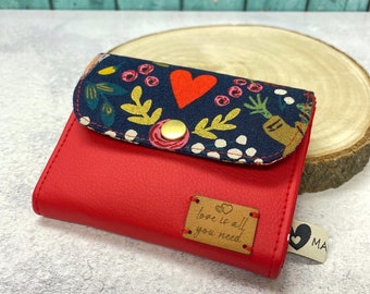 Mini wallet/ wallet/ purse for children and adults/ wallet flora