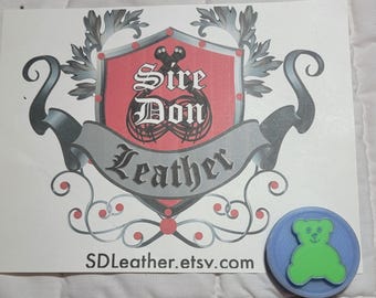 ESC5323-03 Evil_Stick Cover, Blue Green Glow Dark Bear---Mature Content