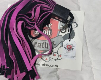 FAC60ST6143-02 60 Suede tails Black_HotPink
