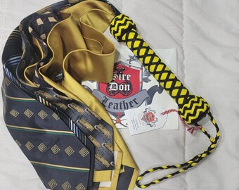 FNT4321-03 Flogger_Neck-Tie Black_Yellow  --Mature Content
