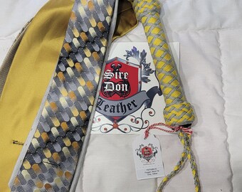 FNT5086-03 Flogger_Neck-Tie Gray_Yellow  --Mature Content