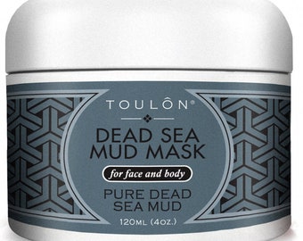 Dead Sea Face Mask: Exfoliating Facial Mask with Minerals, Blackhead Remover Acne Treatment. Sensitive Scrub. Black Mud for Women and Men