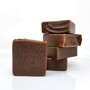 Mocha Body Bar | Eco-friendly Zero Waste Cold Process Soap Made With Exfoliating Chicory Coffee Grounds | Skincare | Bath Bar