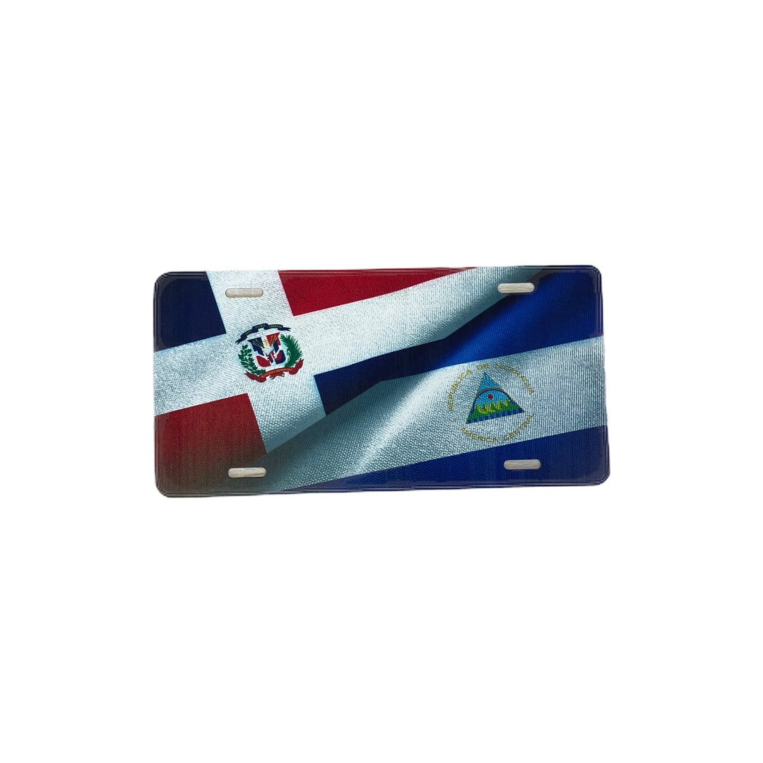Dominican Republic & Nicaragua Car License Plate - Etsy