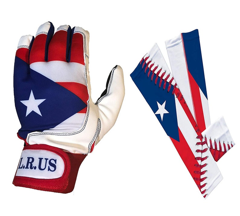 Puerto Rico Flag Batting Gloves & Arm Sleeves Combo Etsy