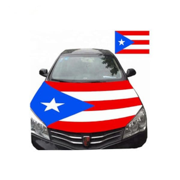 Puerto Rico Flag Car Hood Etsy