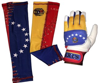 Venezuela Flag Batting Gloves & Arm Sleeves Combo