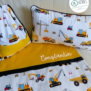 Kit rentrée Maternelle Sieste Chantier - personnalisable prénom