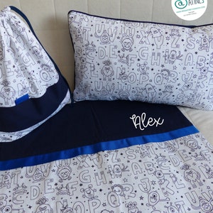 Kit rentrée Maternelle Sieste Monstres - personnalisable prénom
