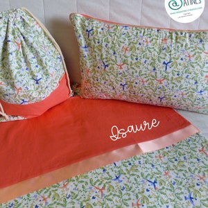Kit rentrée Maternelle Sieste Envolée sauvage - personnalisable prénom