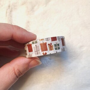 Full roll - Gifts washi tape, Christmas masking tape, Gift wrapping, Sinterklaas, Planner decoration, Bullet journal supplies, Bujo, Journal