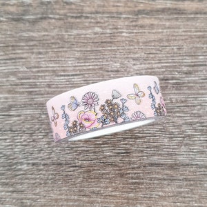 Volle Rolle - Frühling Washi Tape, Blumen, Natur, Florales Masking Tape, Foiled Washi, Planer Dekoration, Journal Zubehör, Scrapbook Versorgung