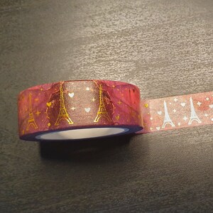 Full Roll - Eiffelturm Washi tape, Reise Masking Tape, Paris, Urlaub, Planer Dekoration, Journal Zubehör, Bullet Journal