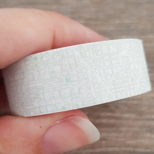 60cm / 24 "sample - Reizen washi tape, Masking tape, Road map, Planner decoratie, Bullet journal accessoires, Bujo benodigdheden, Scrapbook
