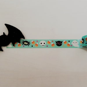 60cm / 24" Sample - Süßes Halloween Washi Tape, Candy, Katze, Geist, Spinne, Masking Tape, Planer Dekoration, Bullet Journal Zubehör, Bujo