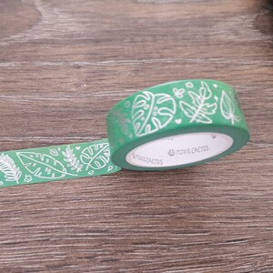 60cm / 24 "monster - Tropische bladeren washi tape, Fox en Cactus washi, Masking tape, Planner decoratie, Journal accessoires, Bullet journal