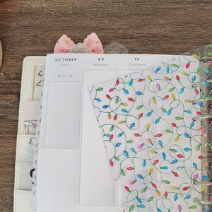 Christmas Lights Planner Dashboard: Jelly Planner Divider