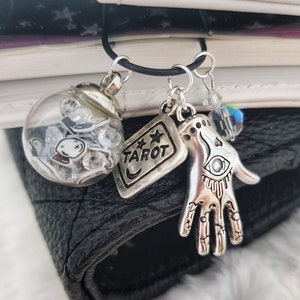 Divination planner dangle clip, Tarot, Boule de cristal, Fortune telling, Journal dangle charme, Trombone, Trombone, Marqueur de page, Décoration