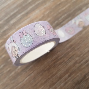 60cm / 24" Sample - Osterei Washi Tape, Süßes Masking Tape, Foiled, Hase, Hase, Planer Dekoration, Bullet Journal Zubehör, Bujo